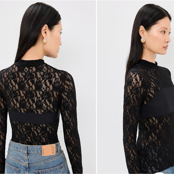 Hanky Panky Elegant Black Lace Top - Picture 2 of 4
